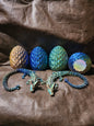 Medium size crystal dragon and egg